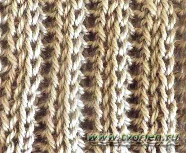 Резинка патронташ спицами Elastic bandolier with knitting needles
