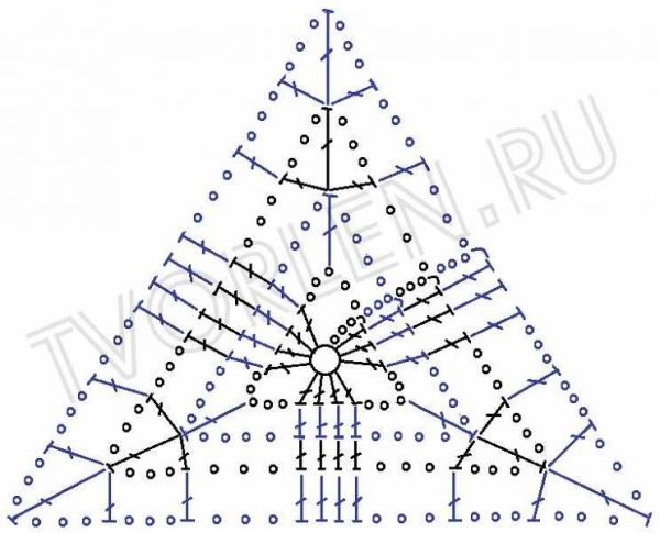 Треугольный мотив с геометрическим рисунком (2)