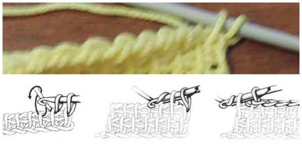 плетенка - простое тунисское вязание (3)