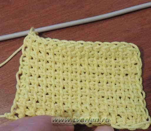 плетенка - простое тунисское вязание (15)