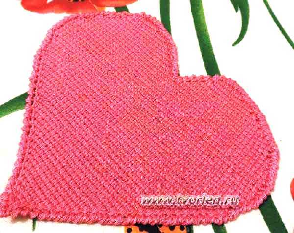 салфетка-сердце-тунисское-вязание-2