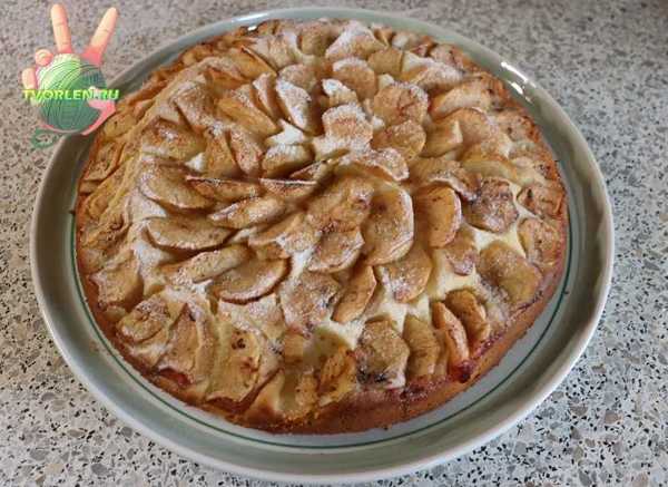 готовим в духовке яблочный пирог на скорую руку